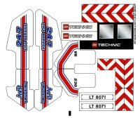 LEGO onderdeel Sticker Sheet for Set 8071 - (95744/4622299) 8071stk01