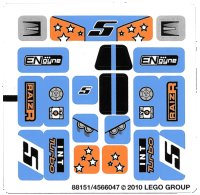 LEGO onderdeel Sticker Sheet for Set 8193 - (88151/4566047) 8193stk01