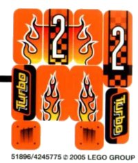 LEGO onderdeel Sticker Sheet for Set 8641 - (51896/4245775) 8641stk01