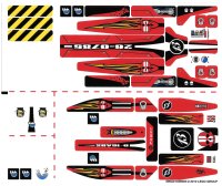 LEGO onderdeel Sticker Sheet for Set 8863 - Sheet 1 (89822/4580685) 8863stk01
