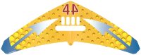LEGO onderdeel Paper Part for Sets 1435 and 4612 - Plastic Laminated Hang Glider Wing multippr05