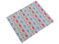 LEGO onderdeel Duplo, Doek Deken 8 x 10 cm met Wolken, Zon, Regenboog, Regendruppels en Hartjes Patroon 103667pb02
