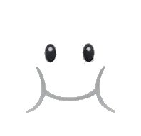 LEGO onderdeel Tile, Modified 2 x 2 Inverted with Black Eyes, Light Bluish Gray Smile and Cheeks Pattern (Super Mario Lakitu Cloud Face) (11203pb075)