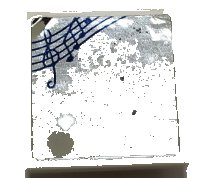 LEGO onderdeel Tile, Modified 2 x 2 Inverted with Mirror and Musical Score with Music Notes Pattern (Sticker) - Set 41341 11203pb076