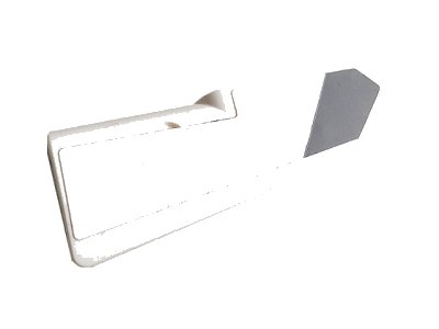 LEGO part Technic, Panel Fairing #21 Very Small Smooth, Side B with Dark Bluish Gray Stripe and White Background Pattern (Sticker) - Set 42096 (11946pb039)