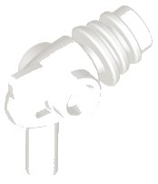 LEGO part Minifigura, Arma Pistola Rayo Espacial - Difusores de Calor Redondeados 13608