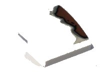LEGO part Slope, Curved 2 x 2 x 2/3 with Rust Pattern on Right (Sticker) - Set 10274 15068pb305