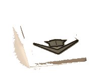 LEGO part Schräge, Curved 2 x 2 x 2/3 with Cadillac Logo Pattern (Sticker) - Set 10274 15068pb308