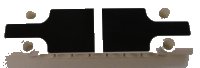 LEGO part Technic, Placa Panel 3 x 11 x 1 con Patrón de Secciones de Panel Negro (Pegatina) - Set 42100 15458pb033