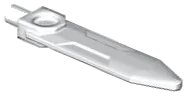 Minifigurine, Arme Épée, Lame avec Barre en blanc, numéro de pièce LEGO 23860