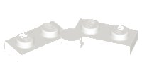 LEGO part Placa de Bisagra 1 x 4 Giratoria (2429 / 2430) 2429c01