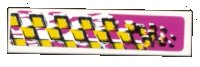 LEGO part Tile 1 x 4 with Racers Pattern Model Right Side (Sticker) - Set 8131 2431pb0054R