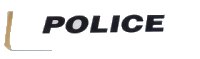 LEGO part Tile 1 x 4 with Black 'POLICE' on White Background Pattern (Sticker) - Set 8152 2431pb0419