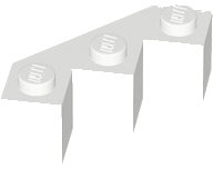 LEGO part Brick Wedged 3 x 3 Facet 2462