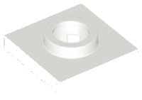 LEGO part Drehplatte 2 x 2 Quadratische Basis 27448