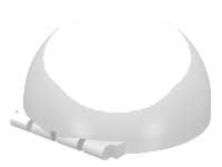 LEGO part Windscreen 6 x 6 x 3 Canopy Half Sphere with Hinge 30083