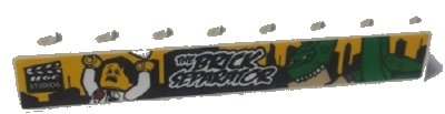 LEGO part Brick 1 x 8 with Black 'THE BRICK SEPARATOR' Pattern (Sticker) - Set 40220 (3008pb147R)