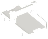 LEGO part Piastra, Modificata 2 x 3 Invertita con 4 Studs e Maniglia Barra sul Fondo (Piastra a Dondolo) 30166