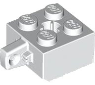 LEGO part Charnière Brique 2 x 2 Verrouillage avec 1 Doigt Vertical et Trou Axle 30389b