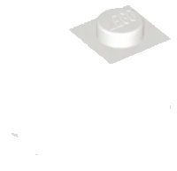 Schräge 45° 2 x 1 en blanc, numéro de pièce LEGO 3040