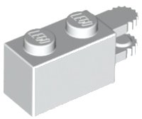 LEGO part Scharnier-Stein 1 x 2 sperrbar mit 2 Finger horizontales Ende, 9 Zähne 30540