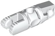 LEGO part Cylindre Charnière 1 x 3 Verrouillage avec 1 Doigt et 2 Doigts aux Extrémités, 9 Dents, avec Trou 30554b