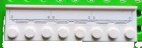 LEGO part Plate, Modified 2 x 8 with Door Rail with Airplane Flaps Pattern (Sticker) - Set 4209 30586pb02