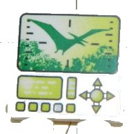 LEGO part Carreau 2 x 2 avec motif écran chasse Ptéranodon, boutons et bascule 3068pb0428