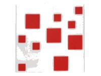 LEGO part Tile 2 x 2 with Red Squares Pattern (Minecraft Cake) 3068pb0991