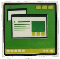 LEGO part Carreau 2 x 2 avec Computer Monitor Pattern 3 3068pb1655