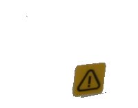 LEGO part Technic, Liftarm, Modifié Coude Épais Forme L 2 x 4 avec Point d'Exclamation dans Triangle de Danger Motif Côté Gauche Modèle (Autocollant) - Set 42100 32140pb17L