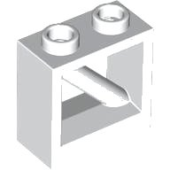 LEGO onderdeel Fence 1 x 2 x 1 2/3 with Diagonal Bar 3224