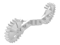 LEGO onderdeel Technic, Arm 1 x 7 x 3 met Tandwiel Uiteinden 32311