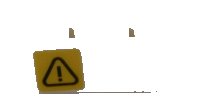 LEGO onderdeel Technic, Liftarm Thick 1 x 3 with Exclamation Mark in Danger Triangle Pattern Model Left Side (Sticker) - Set 42100 32523pb27l