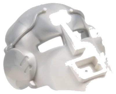 LEGO onderdeel Bionicle Mask Mahiki with Marbled Pearl Light Gray Pattern (32575pb01)