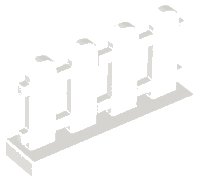 LEGO part Zaun 1 x 4 x 2 Mit Palisaden (Lattenzaun) 33303