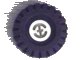 LEGO part Wheel with Split Axle Hole with Black Tire 17 x 43 (3482 / 3634) 3482c03