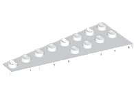 LEGO part Wedge Plate 8 x 3, 8° Left 3544