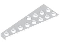 LEGO part Wedge Plate 8 x 3, 8° Right 3545
