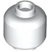 Minifigure, Head (Plain) in bianco, numero pezzo LEGO 3626