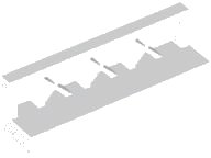 LEGO onderdeel Fence 1 x 4 x 1 Lattice 3633