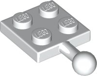 LEGO part Plate, Modified 2 x 2 with Tow Ball 3729