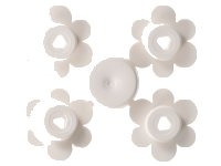 LEGO part Plant Flower Small, 4 on Sprue 3742sprue