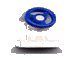 LEGO part Vehicle, Steering Stand 1 x 2 with Blue Steering Wheel 3829c02