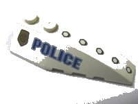 LEGO part Wedge 6 x 2 Right with Police World City Pattern 41747pb010