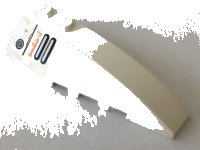 LEGO part Wedge 6 x 2 Right with Orange 'WARNING FLAMMABLE LIQUID' and Vents Pattern (Sticker) - Set 7709 41747pb080