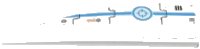 LEGO part Wedge 12 x 3 Right with Vent, Blue Stripe and Blue Target Pattern (Sticker) - Set 70709 42060pb27