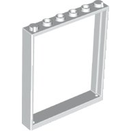 LEGO part Window 1 x 6 x 6 Flat Front 42205
