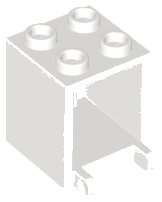 LEGO part Container, Box 2 x 2 x 2 4345