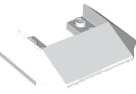Wedge 6 x 4 Cutout (Train Roof) with 9 Large Bottom Tubes, LEGO Teilenummer 4365